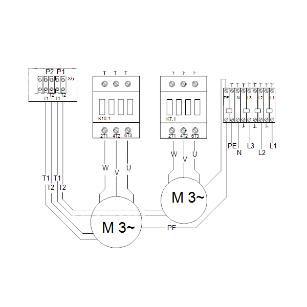 Насосная станция Grundfos Multilift MD.22.3.4 артикул 97901088 – схема подключения